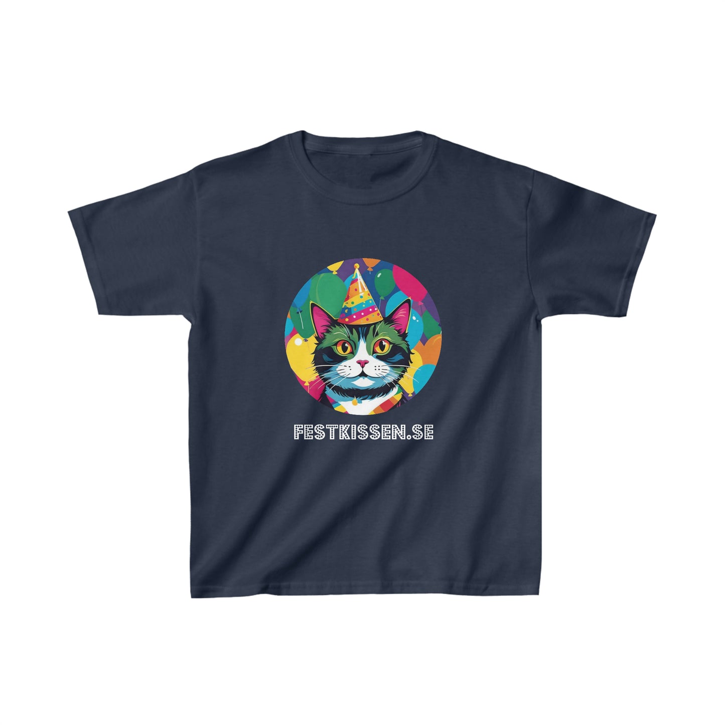 Festkissen T-shirt Barn Svart/Marinblå