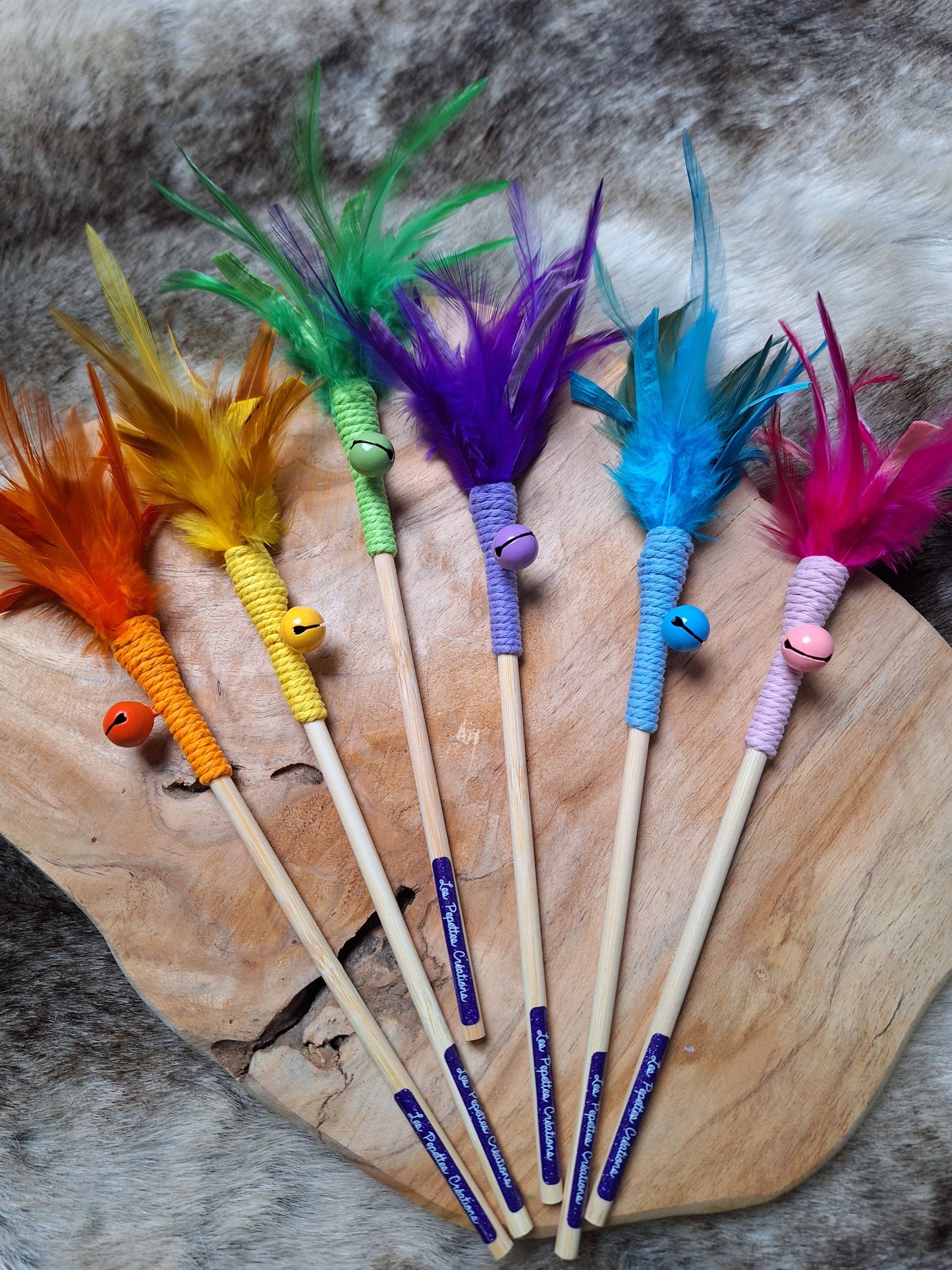 Les Pepettes Créations™ - Färglad Fjädervippa
